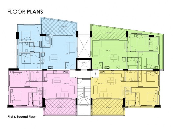 Floor plan 1st and 2nd